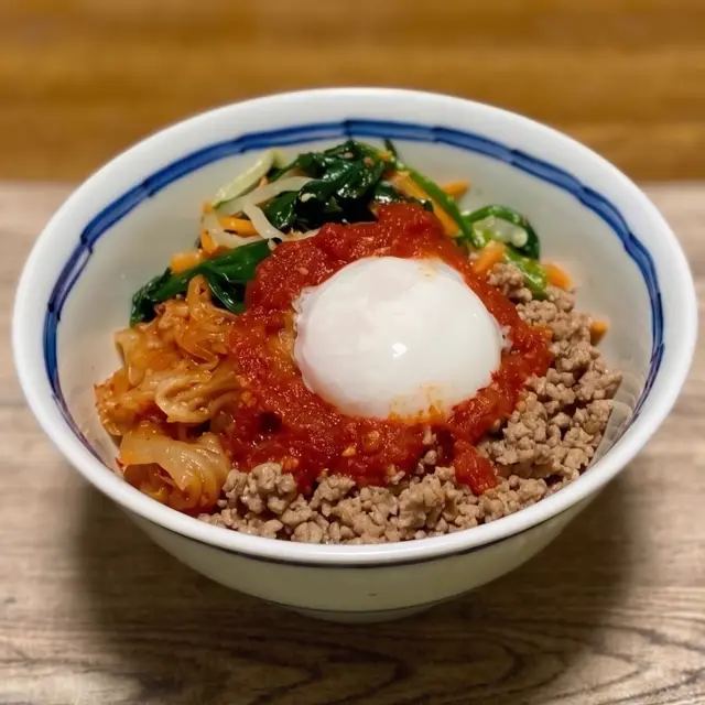 アレンジレシピ 簡単ビビンバ丼